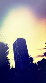 Low angle view of buildings against sky