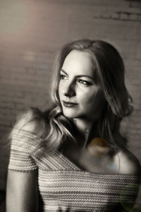 Portrait of young woman