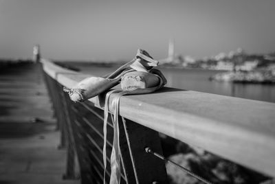 Close-up of rope on boat