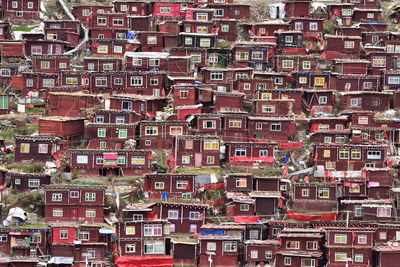 Full frame shot of residential buildings