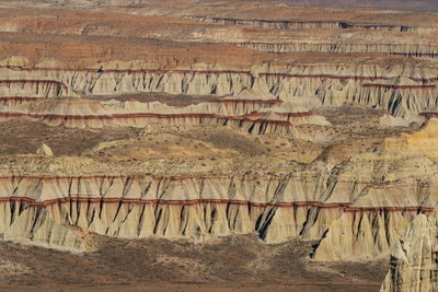 Massive landscape coal mine canyon on navajo reservation in ariz