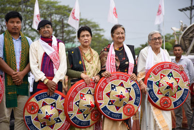 Group of people in traditional clothing