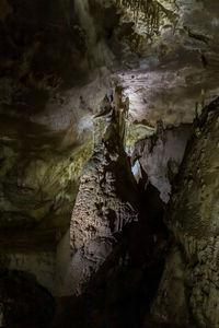 Rock formation in cave