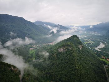 Panoramic view of landscape against sky