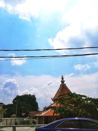 Low angle view of building against sky