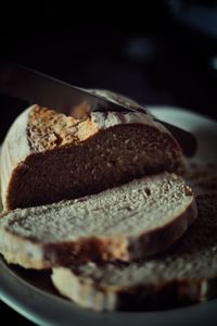 Close-up of cake in plate