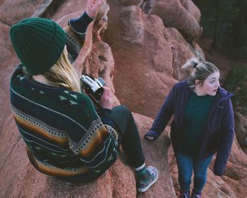 Full length of couple standing outdoors