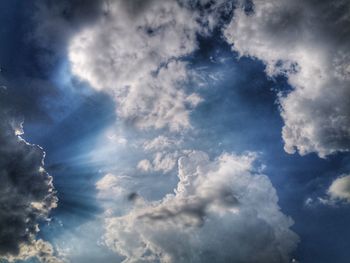 Low angle view of clouds in sky