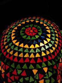 Close-up of multi colored umbrella