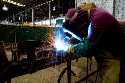 Man working in factory