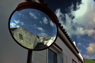 Low angle view of building against sky