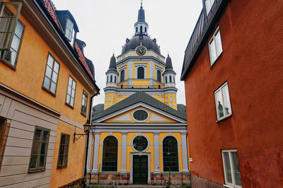 Low angle view of building against sky