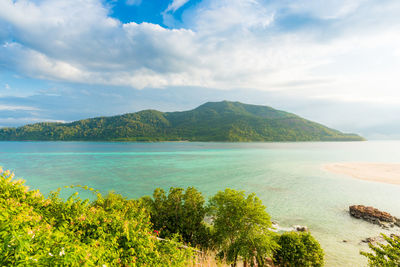 Scenic view of sea against sky