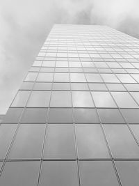 Low angle view of modern building against sky