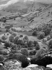 High angle view of landscape