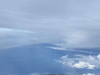 Low angle view of clouds in sky