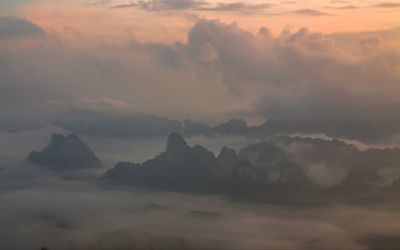 Scenic view of cloudscape during sunset