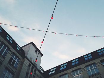 Low angle view of building against sky