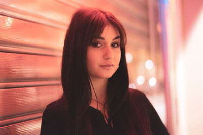 Portrait of a beautiful young woman