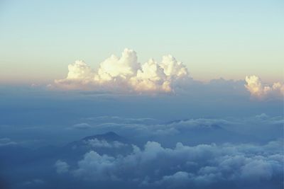 Majestic shot of clouds in sky