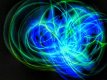 Light trails at night