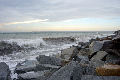Scenic view of sea against sky