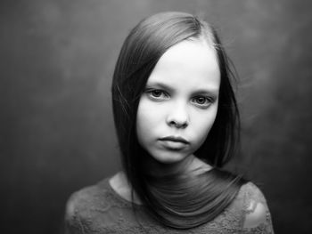 Close-up portrait of a beautiful young woman