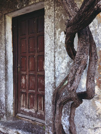 Close-up of door