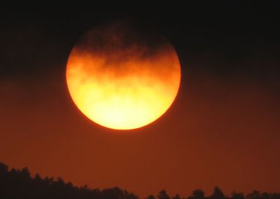 Scenic view of sky at night