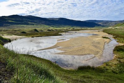 A summer's day in the westfjords of iceland