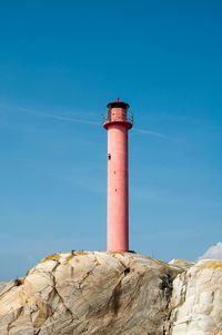 Low angle view of lighthouse