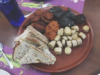 Close-up of food in plate