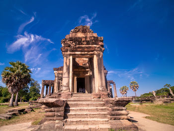 View of angkor wat at sunrise, archaeological park in siem reap, cambodia.