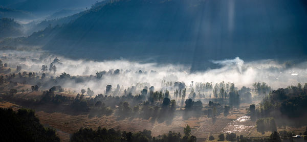 Panoramic view of landscape against sky