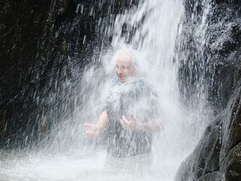 View of waterfall