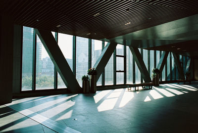 View of a mall interior corridor 