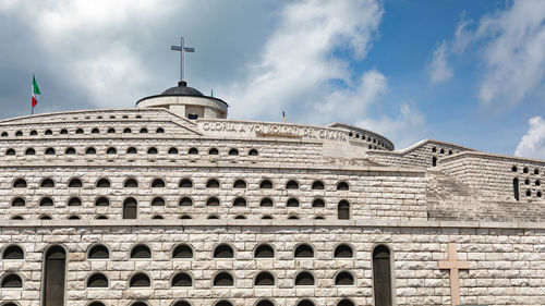 Low angle view of building against sky