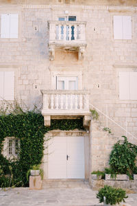 Low angle view of old building