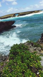 Scenic view of sea against sky