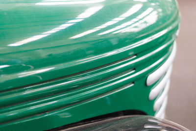 Cropped image of green vintage car