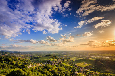 Scenic view of landscape against sky