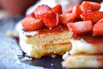 Close-up of dessert in plate