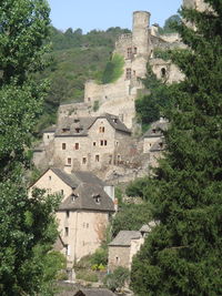 Low angle view of old ruin