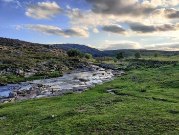 Scenic view of landscape against sky