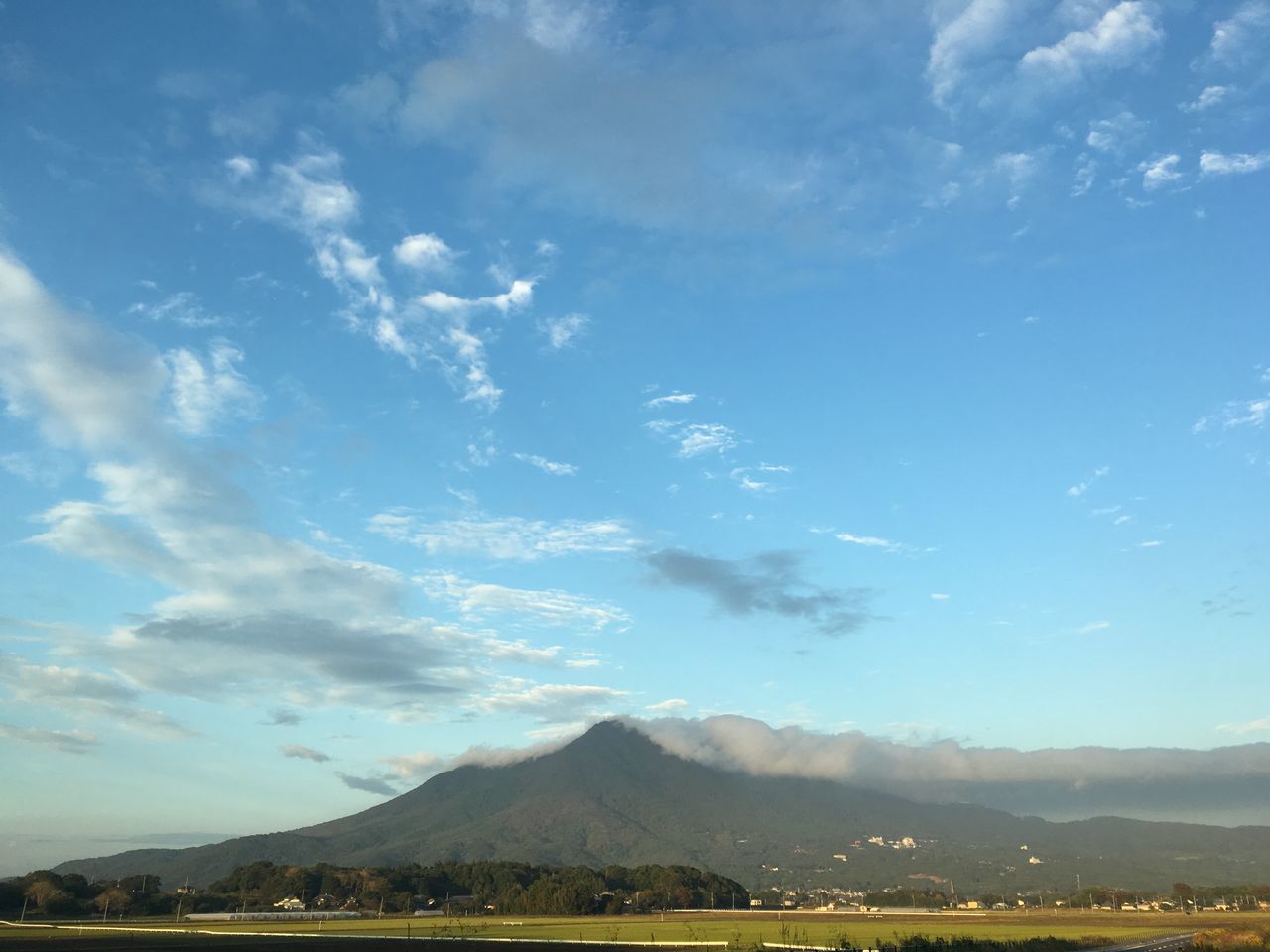 scenics, beauty in nature, tranquility, tranquil scene, cloud - sky, sky, aerial view, nature, blue, water, idyllic, cloud, high angle view, transportation, no people, day, landscape, mountain, majestic, outdoors