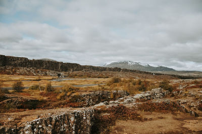 Scenic view of landscape against sky