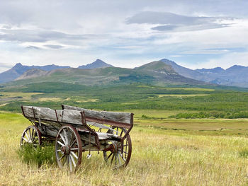 Western cowboy country wagon