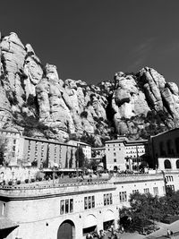 Low angle view of buildings against sky
