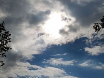 Low angle view of clouds in sky