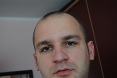 Close-up portrait of young man